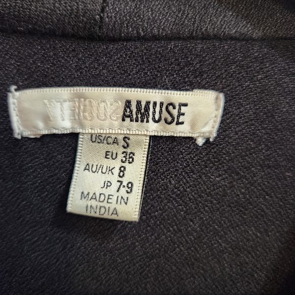 Amuse Society Blazin Black Long Sleeve Dress Size Small - Picture 7 of 8